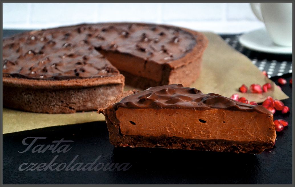 Deserowa belgijska czekolada, czekoladowe ciastko kruche.